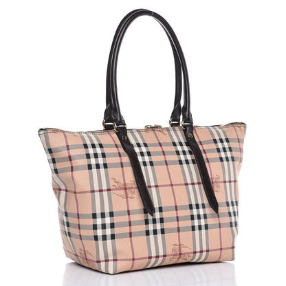 Burberry Haymarket Check Small Salisbury Tote Chocolate 3 of 7