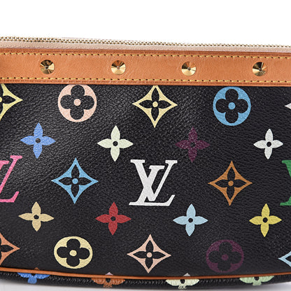 Louis Vuitton Monogram Multicolor Pochette Accessories Black 10 of 12