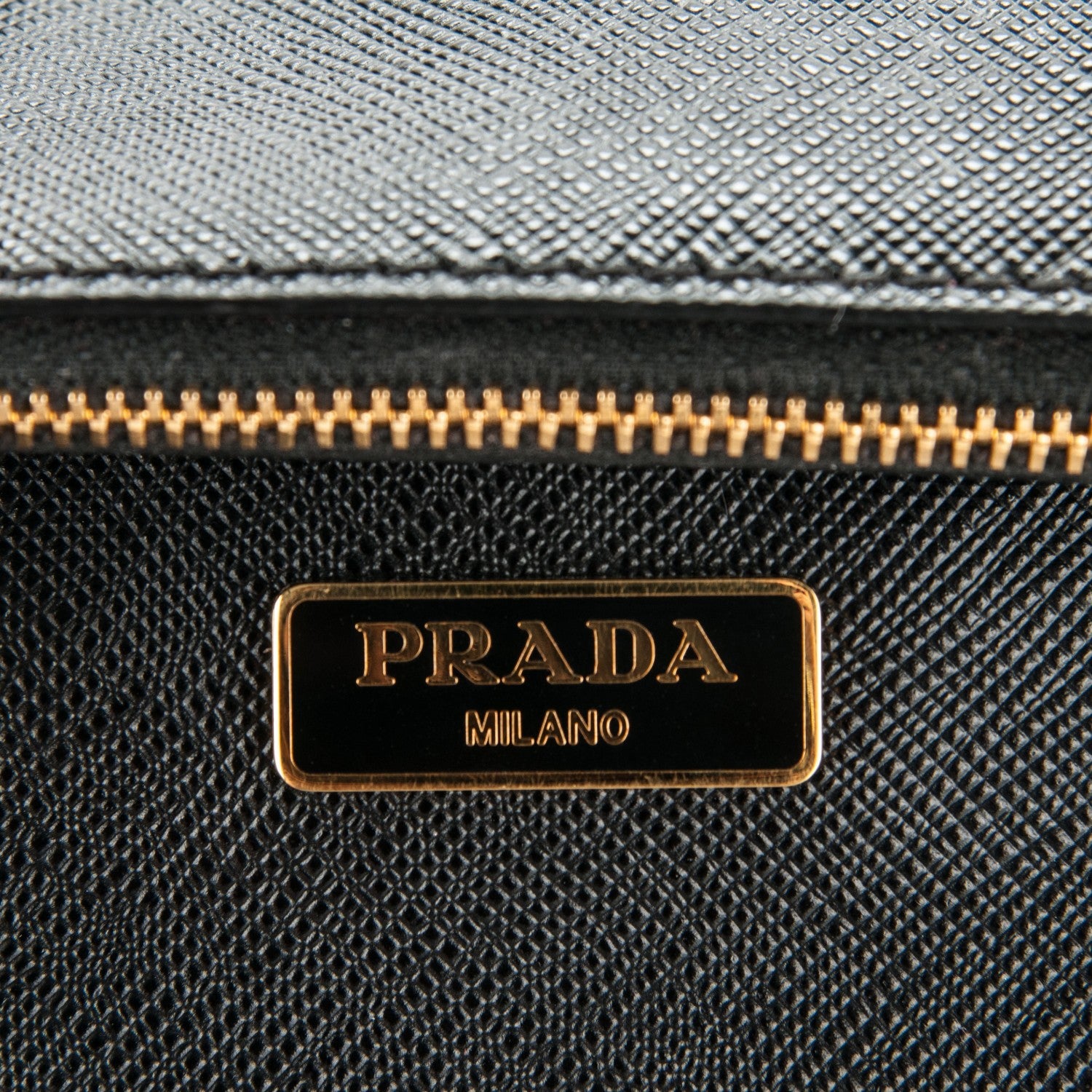 Prada Saffiano Lux Mini Galleria Double Zip Tote Black 6 of 6