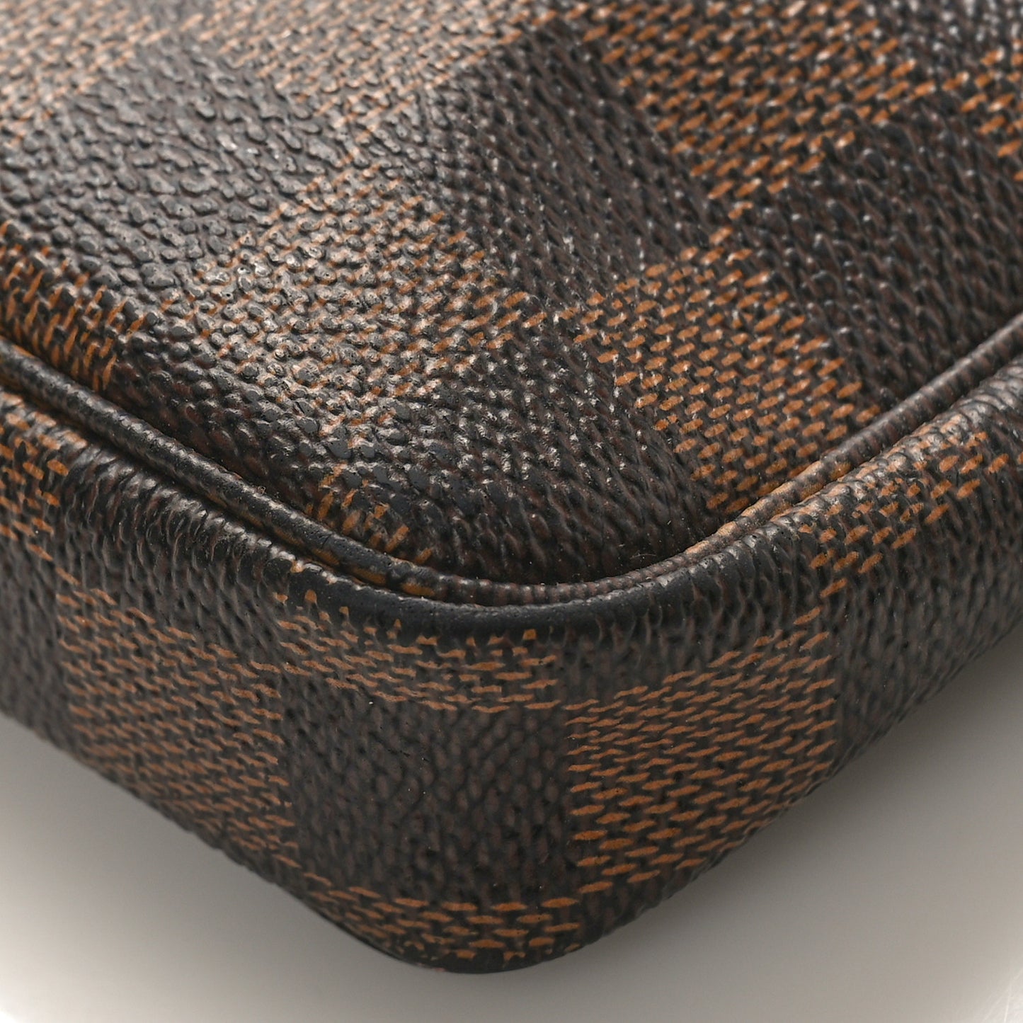 Damier Ebene Complice Trunks and Bags Mini Pochette Accessories Red