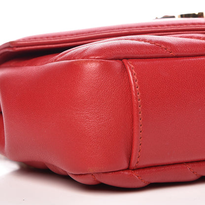 Saint Laurent Nappa Matelasse Chevron Classic Monogram Baby Chain Bag New Red 5 of 10