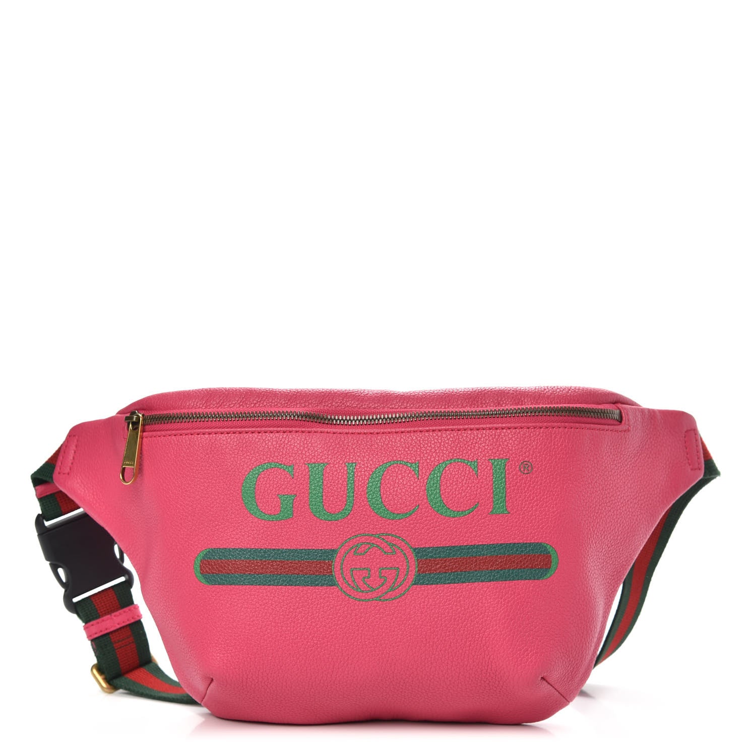 Gucci Grained Calfskin Logo Belt Bag Pink 1 of 10