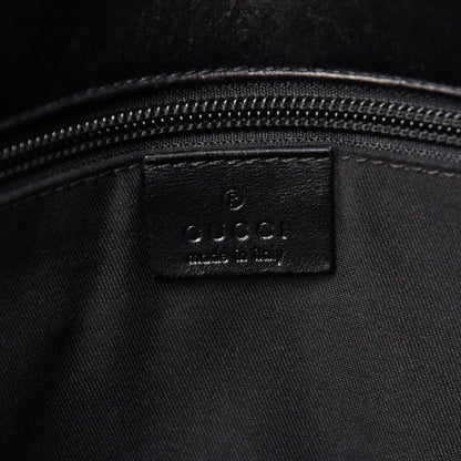Gucci Guccissima Flap Messenger Bag Black 6 of 10