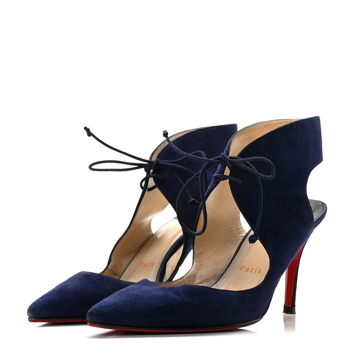 Christian Louboutin Suede Franca 85 Pumps 40 Eclipse 2 of 17