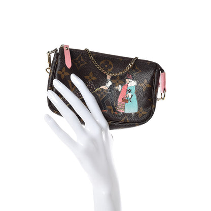 Louis Vuitton Monogram Illustre Mini Pochette Accessories Rose 2 of 9