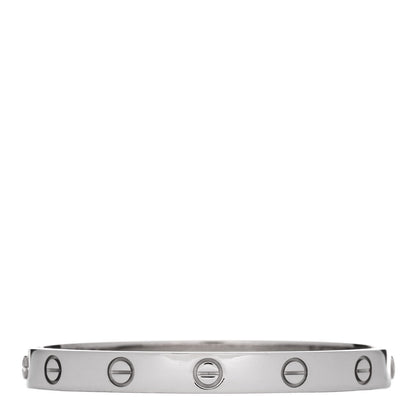 Cartier 18K White Gold LOVE Bracelet 16 1 of 9