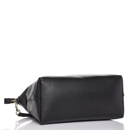 Gucci Dollar Calfskin GG Charm Dome Satchel Black 5 of 8