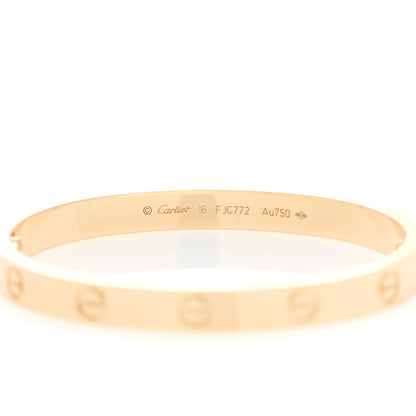 Cartier 18K Yellow Gold LOVE Bracelet 16 3 of 5