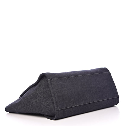 Chanel Denim Large Deauville Tote Dark Blue 4 of 13