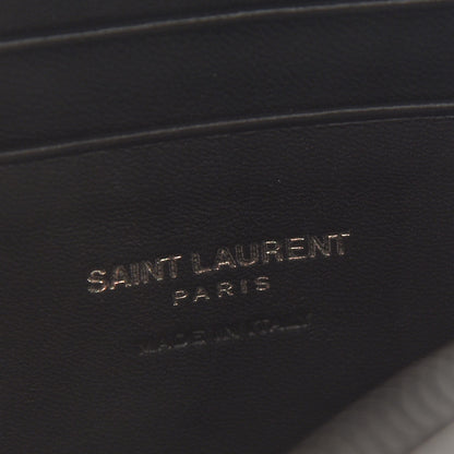 Saint Laurent Grain De Poudre Matelasse Monogram Mini Lou Camera Bag Black 6 of 8