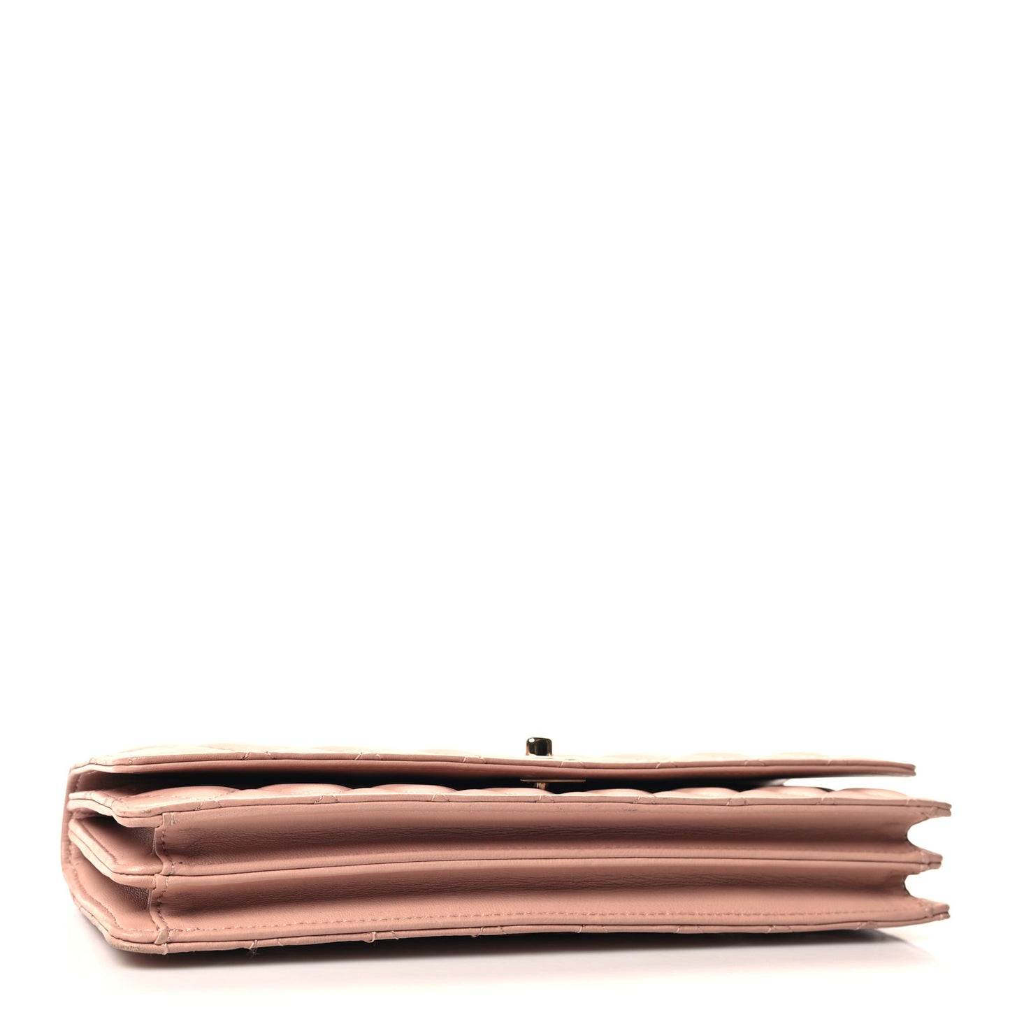 Lambskin Quilted Fantasy Pearls Evening Flap Pink