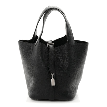 Hermes Taurillon Clemence Picotin Lock 18 PM Black 1 of 11