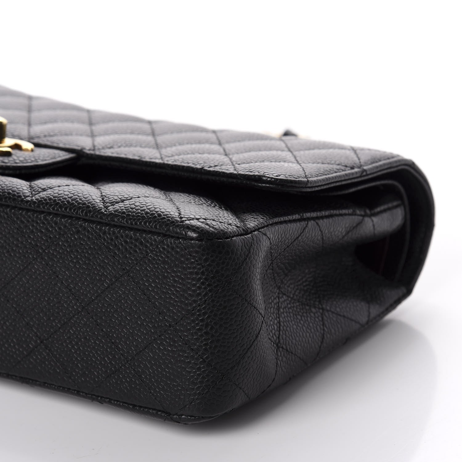 Chanel Caviar Quilted Medium Double Flap Black 8 of 12