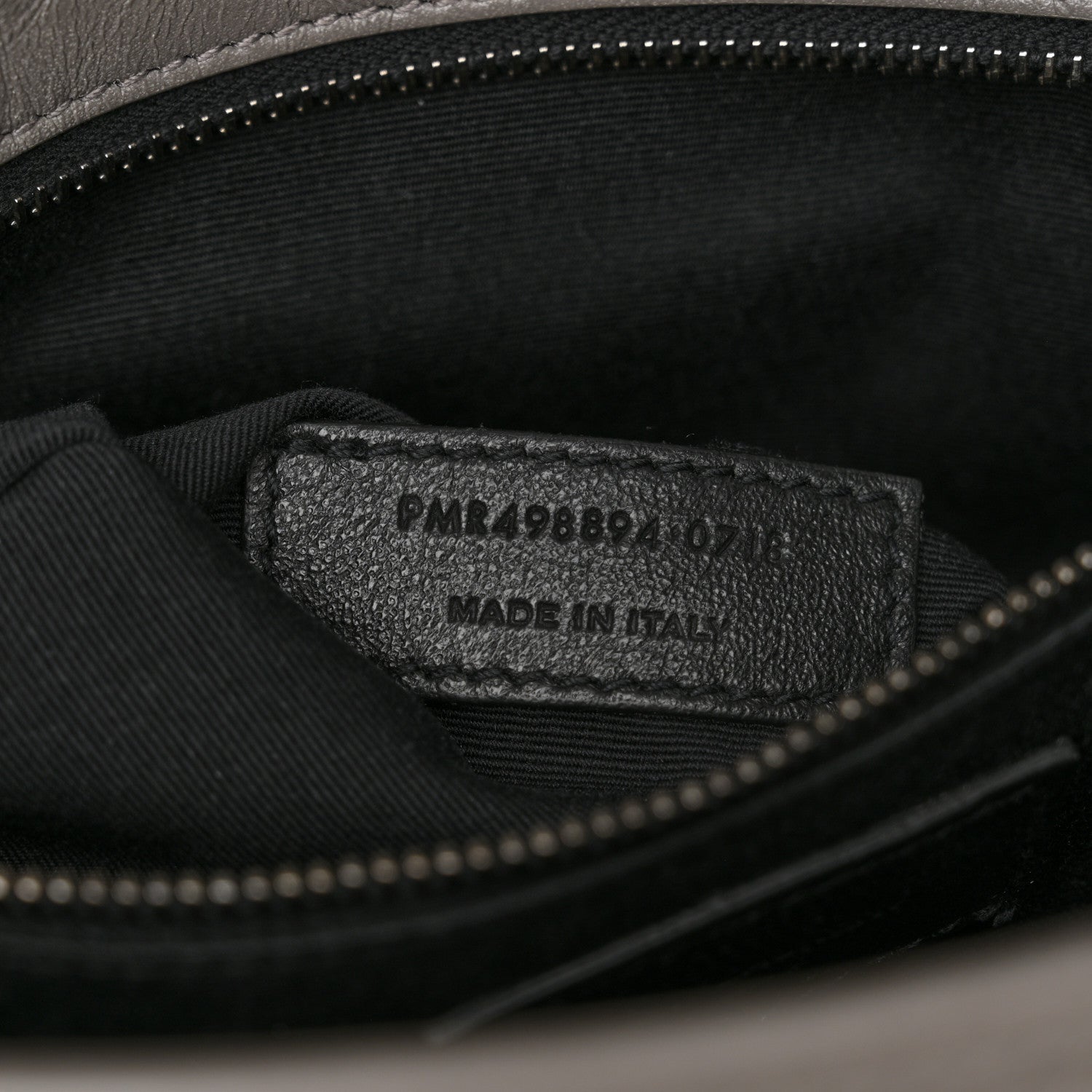 Saint Laurent Crinkled Calfskin Matelasse Monogram Medium Niki Chain Satchel Fog 7 of 12