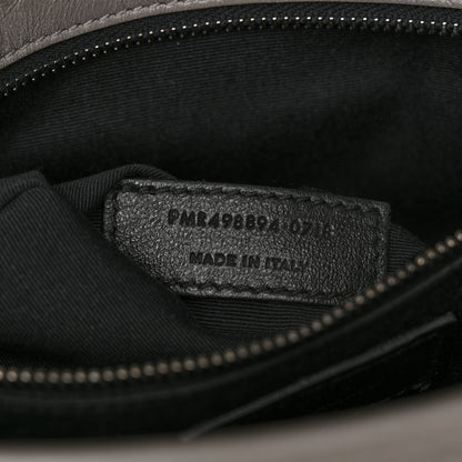 Saint Laurent Crinkled Calfskin Matelasse Monogram Medium Niki Chain Satchel Fog 7 of 12