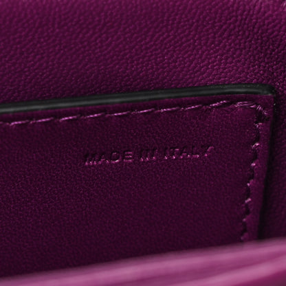 Valentino Garavani Nappa One Stud Chain Clutch Prune 7 of 11