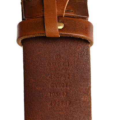 Gucci Faded Calfskin Snake Double G 40mm Belt 105 42 Cuir 6 of 9