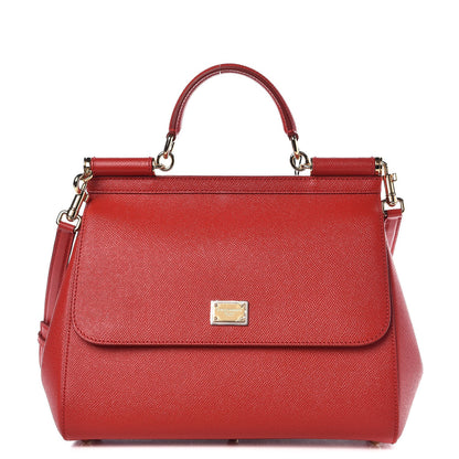 Dolce & Gabbana Dauphine Medium Miss Sicily Satchel Red 1 of 7