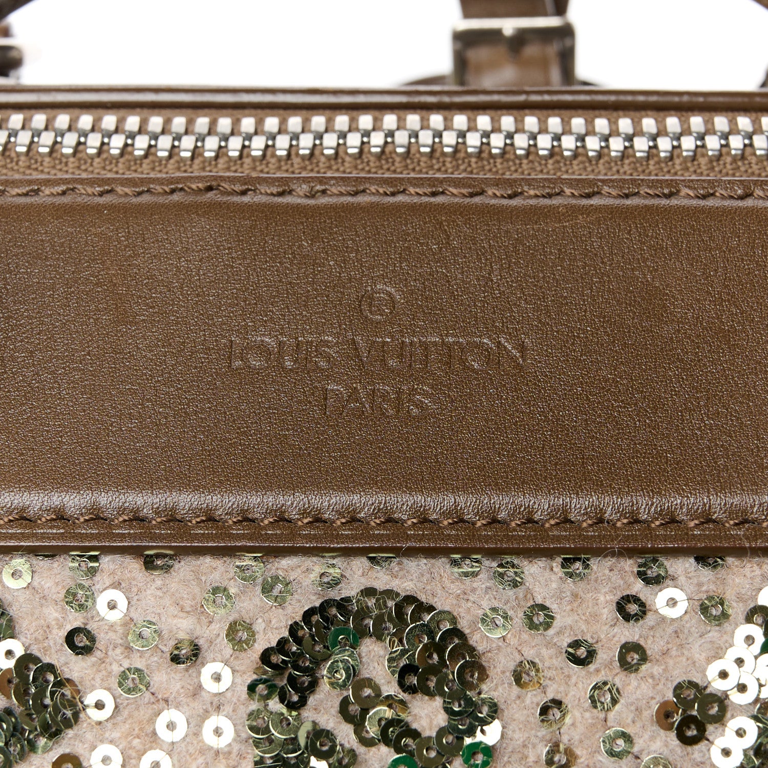 Louis Vuitton Sequin Monogram Sunshine Express Speedy Kaki 8 of 12