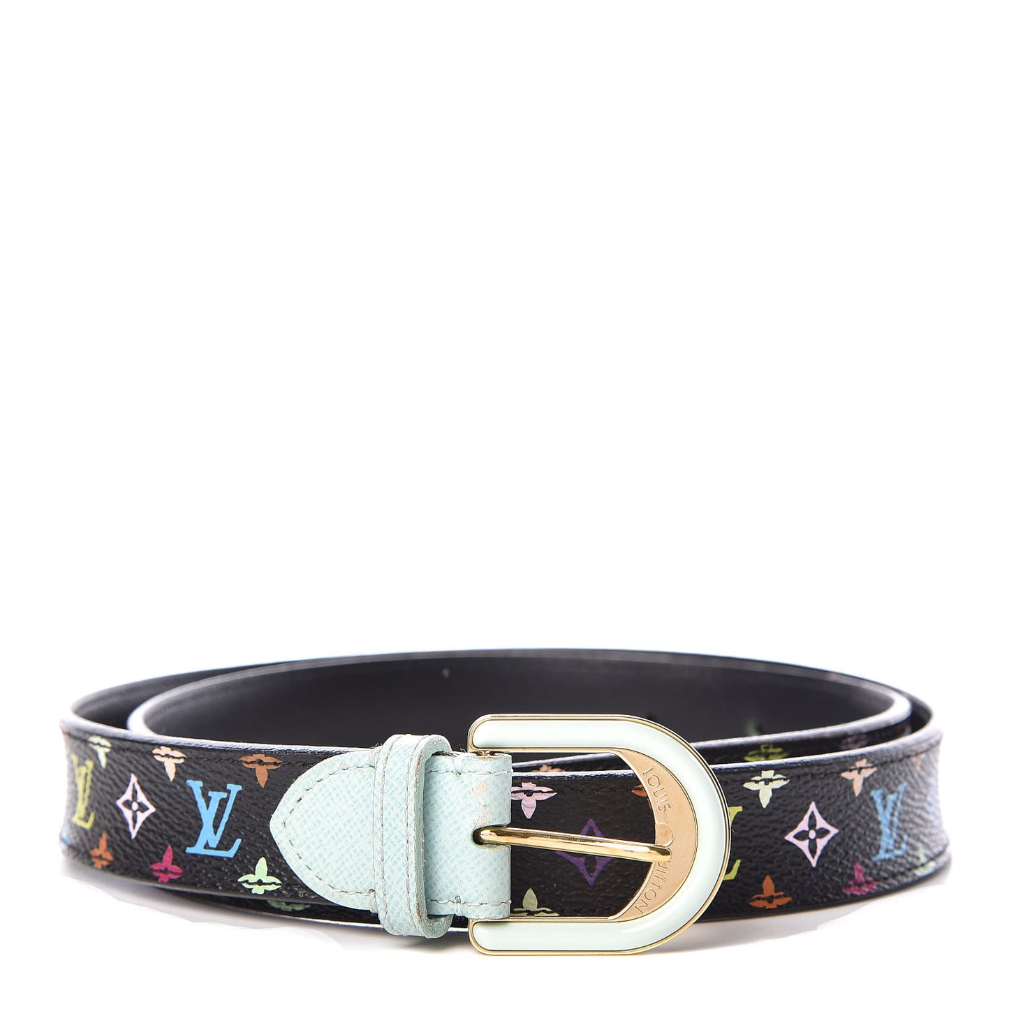 Monogram Multicolor Belt 80 32 Black