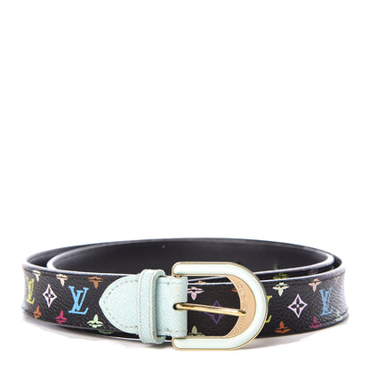 Louis Vuitton Monogram Multicolor Belt 80 32 Black 1 of 8
