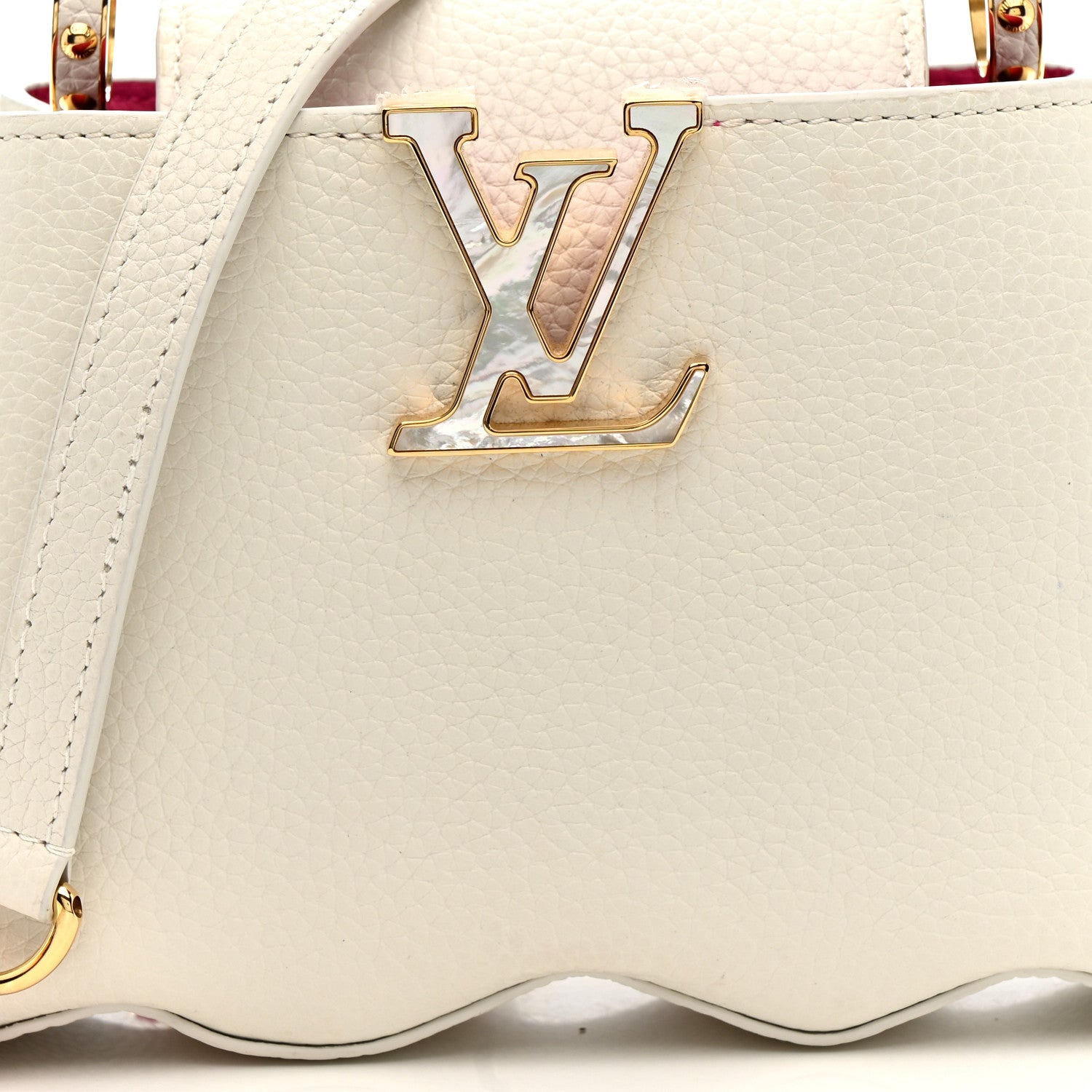 Louis Vuitton Taurillon Capucines Capushell Mini White 1803580