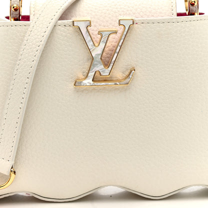 Louis Vuitton Taurillon Capucines Capushell Mini White 7 of 10