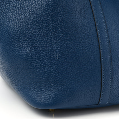 Hermes Taurillon Clemence Picotin Lock 22 MM Bleu Agate 11 of 11