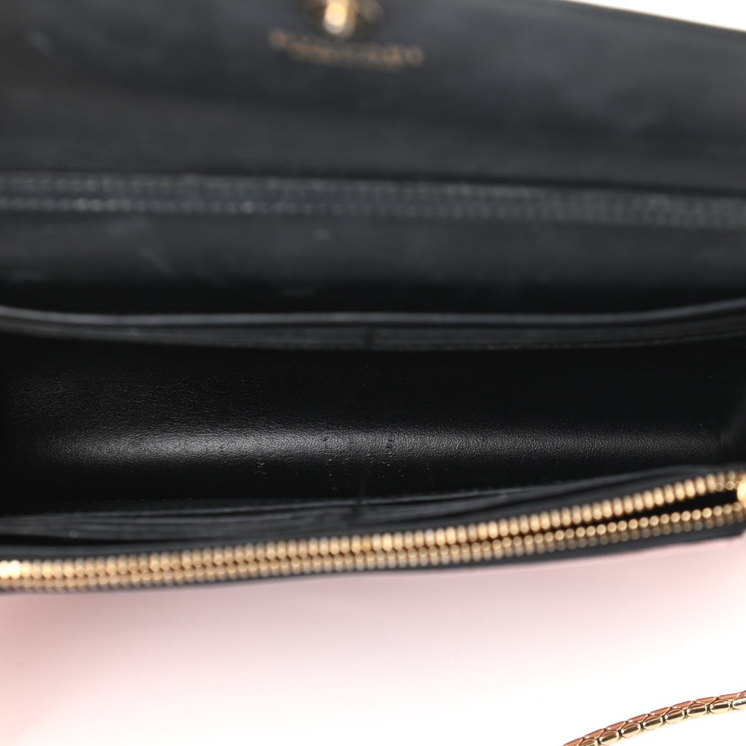 Bulgari Metallic Serpenti Forever Chain Wallet Rose Quartz 5 of 15