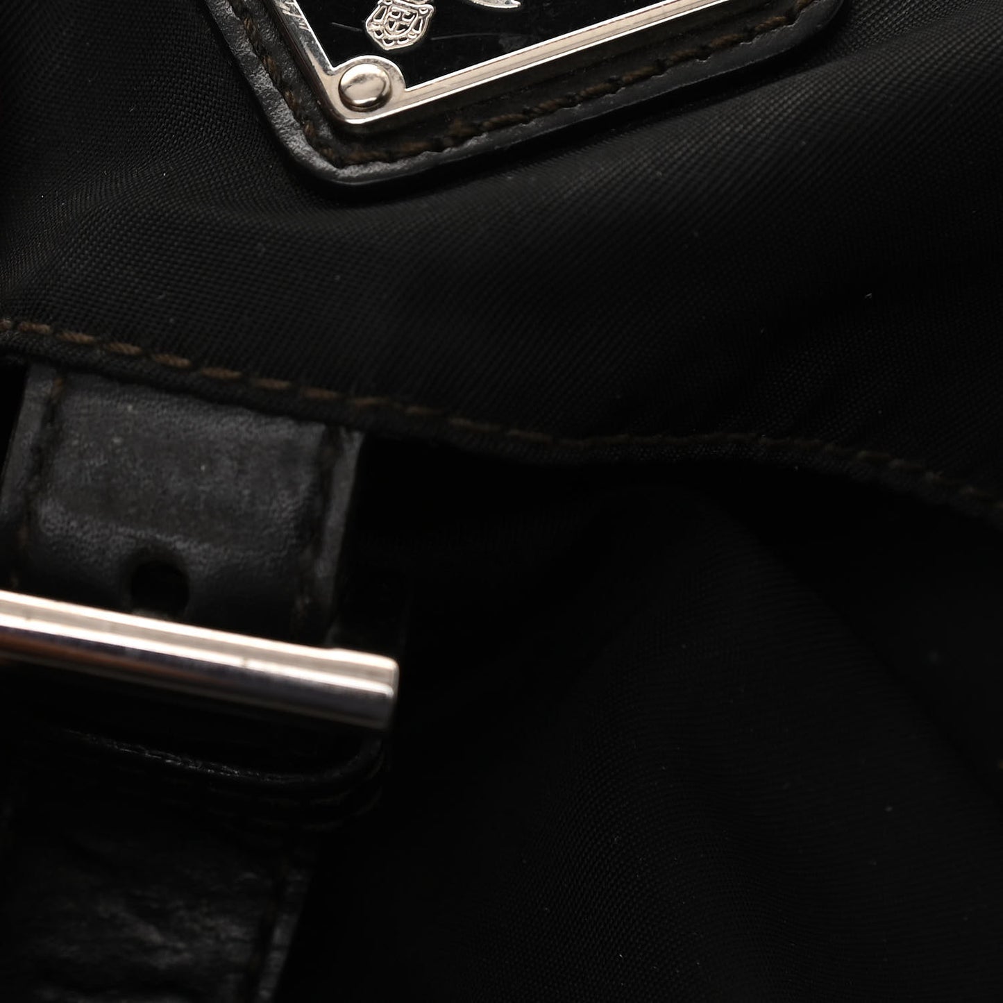 Nylon Vela Sling Messenger Bag Black