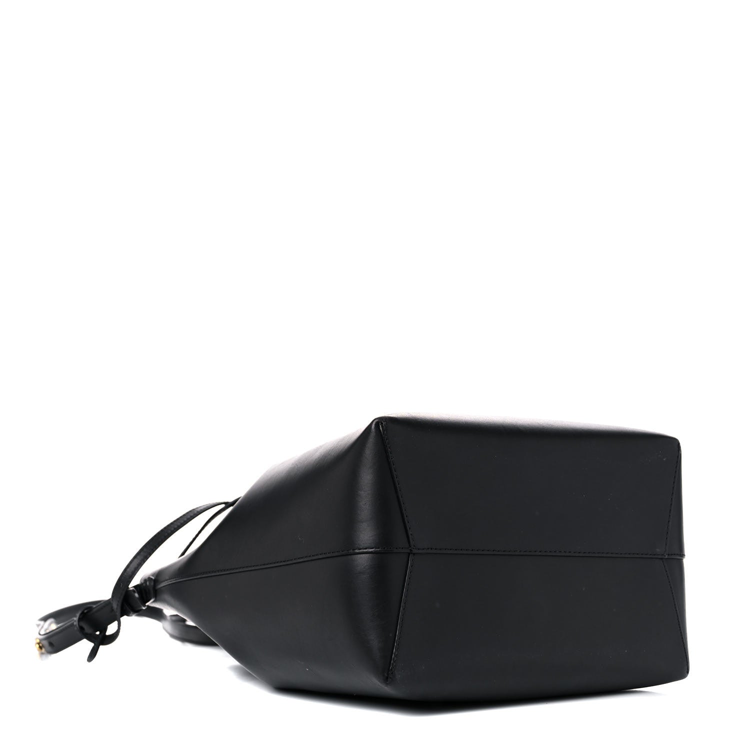 Mansur Gavriel Vegetable Tanned Calfskin Bucket Bag Black Flamma 4 of 25