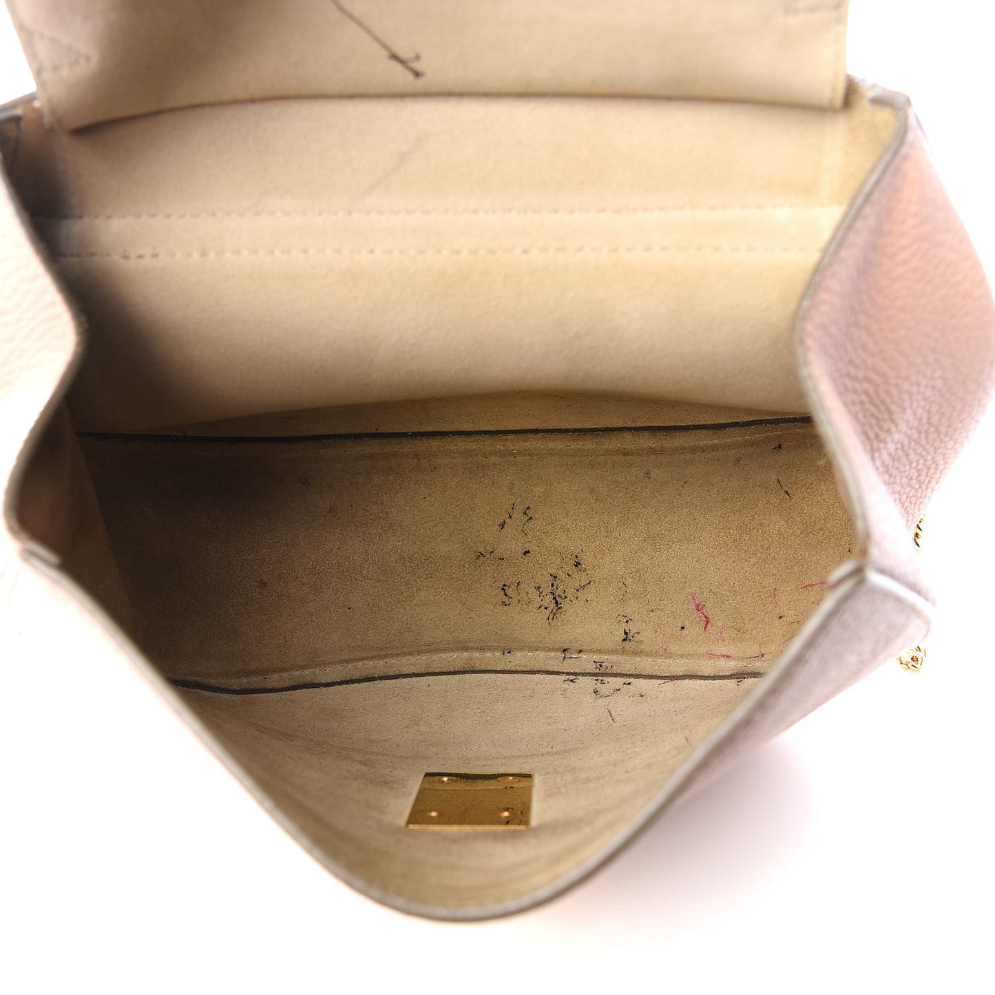 Grained Lambskin Drew Shoulder Bag Cement Pink