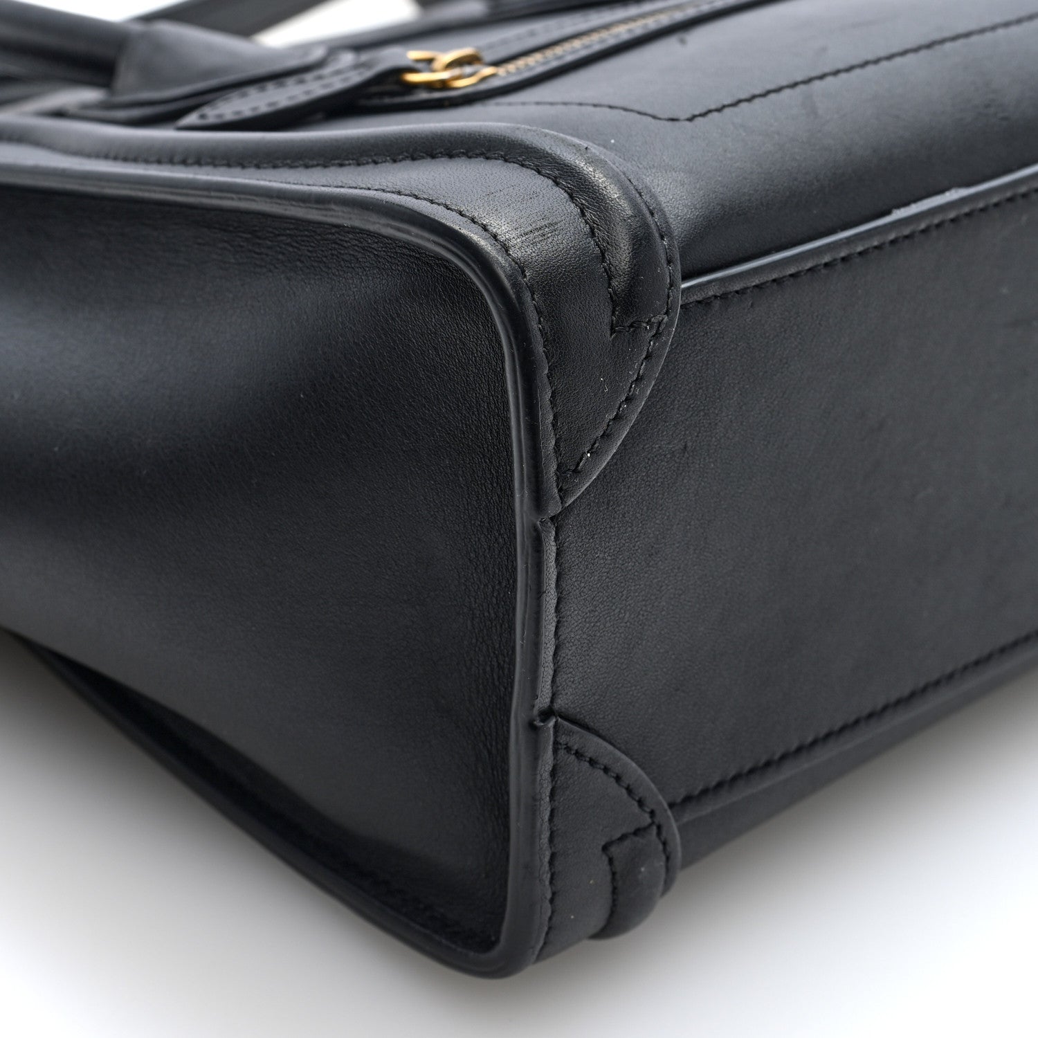 Celine Smooth Calfskin Nano Luggage Black 8 of 9