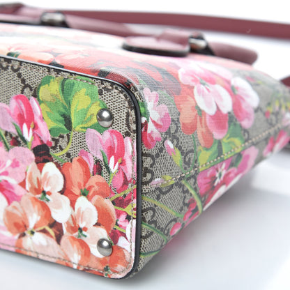 Gucci GG Supreme Monogram Blooms Mini Zip Top Tote Beige Multicolor Dry Rose 9 of 9