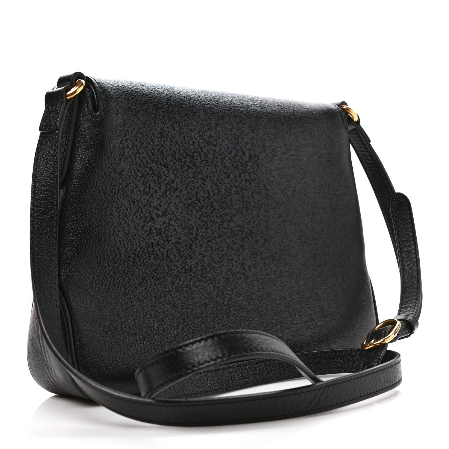 Gucci New Sakai Calfskin Lux Small Dahlia Messenger Shoulder Bag Black 3 of 9
