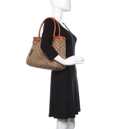 Gucci Monogram Medium Sukey Top Handle Tote Beige Orange 2 of 10