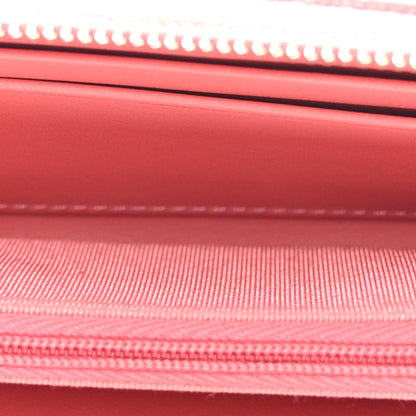 Chanel Caviar Quilted Medium Zip Around Wallet Dark Pink 5 of 11