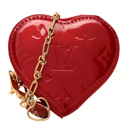 Louis Vuitton Vernis Coeur Heart Coin Purse Pomme D'Amour 1 of 7