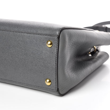 Fendi Vitello Elite Petite 2Jours Tote Grigio Grigio Chiaro 6 of 9