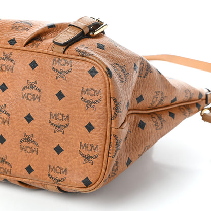 MCM Visetos Medium Essentials Shopper Tote Cognac 8 of 9