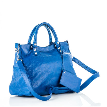 Balenciaga Agneau Giant 12 Silver Hardware Velo Bleu Lazuli 3 of 7