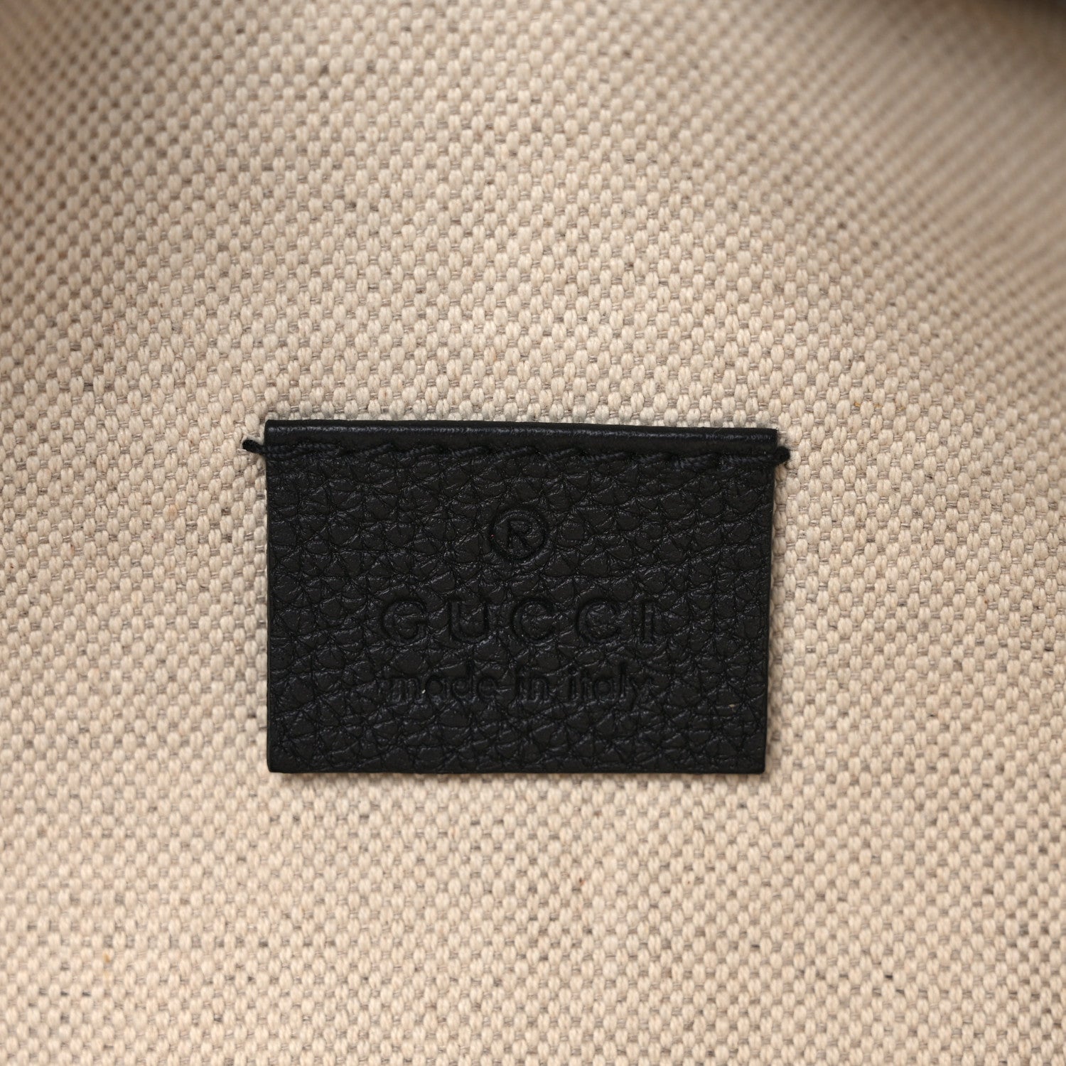 Gucci Grained Calfskin Logo Belt Bag Black 7 of 10