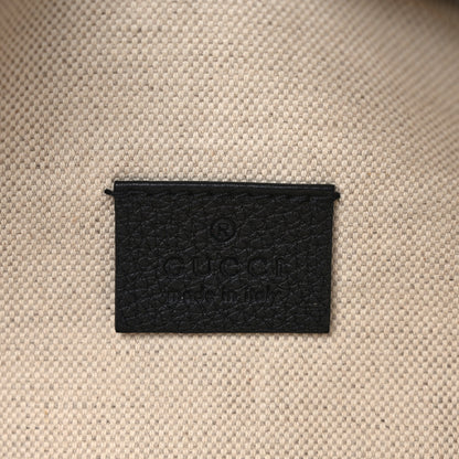 Gucci Grained Calfskin Logo Belt Bag Black 7 of 10