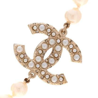Chanel Pearl CC 100th Anniversary Necklace Light Gold 4 of 6