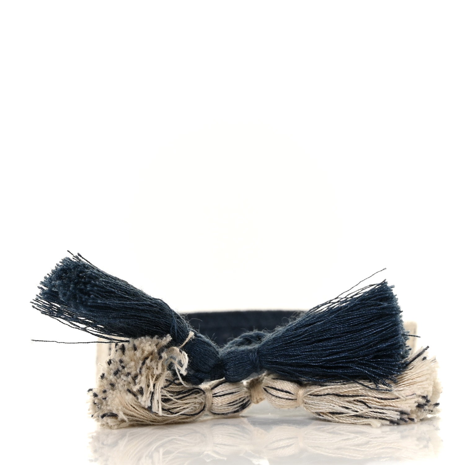 Christian Dior Woven Cotton J'Adior Friendship Bracelet Set Denim Blue Beige 4 of 4