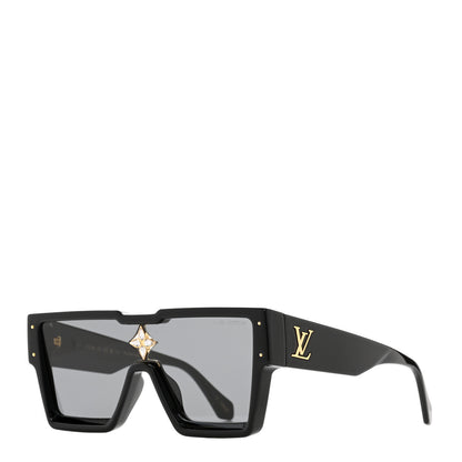 Louis Vuitton Acetate Cyclone Sunglasses Z1578E Black 1 of 9