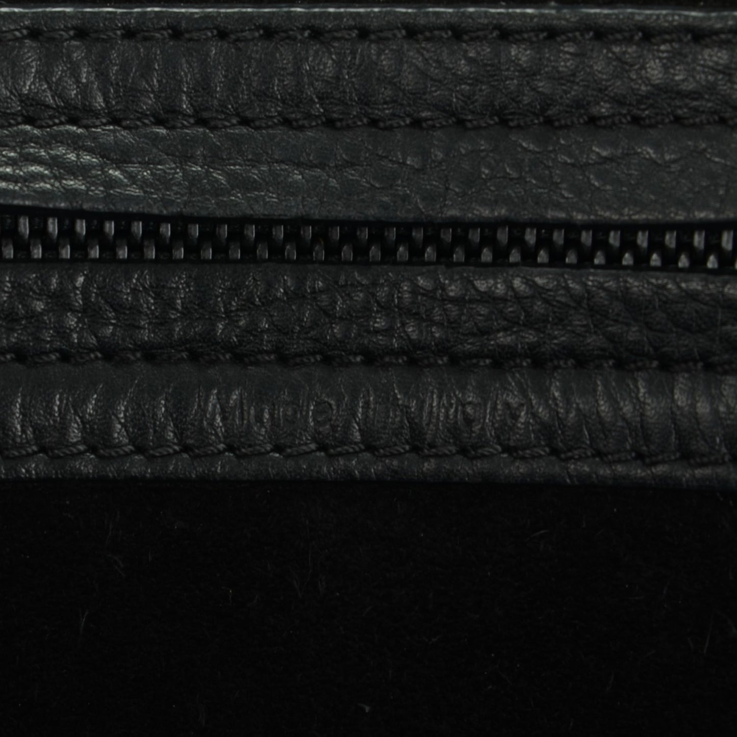 Supple Calfskin Medium Phantom Luggage Black