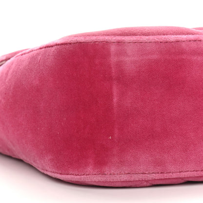 Gucci Velvet Matelasse Blind for Love Embroidered Medium GG Marmont Shoulder Bag Light Raspberry Rose Multicolor 8 of 9