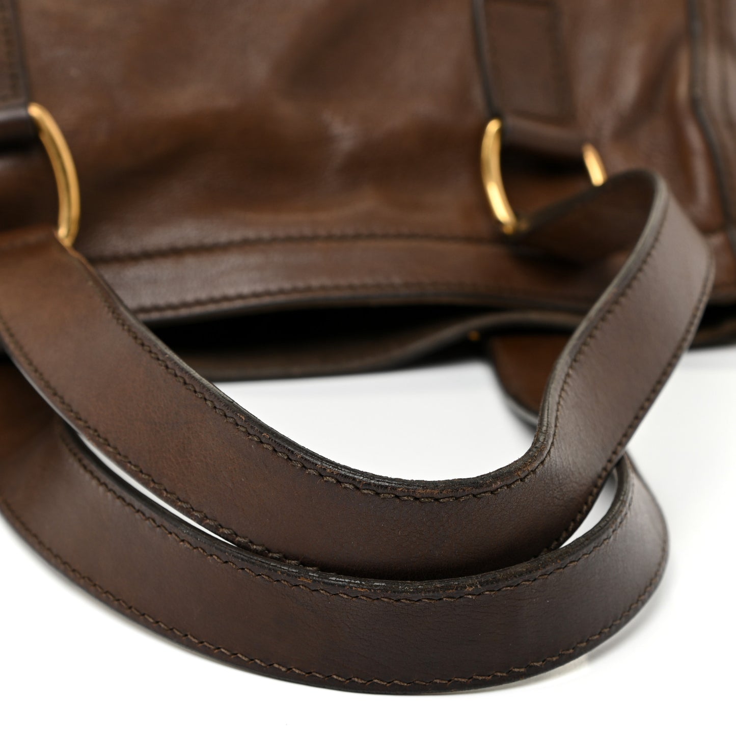 Calfskin Medium Downtown Tote Brown