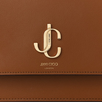 Jimmy Choo Grainy Calfskin Varenne Top Handle Satchel Tan 7 of 9